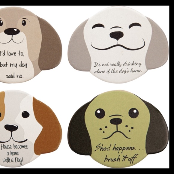 🐶Dog Shape Coasters - Set/4-🐶 PET LOVER great for dog moms - Picture 2 of 2
